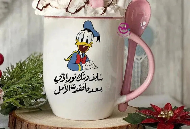 Mug-With Spoon -Comic -G - WE PRINT