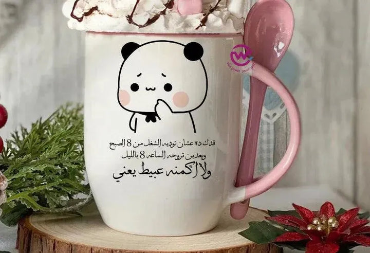 Mug-With Spoon -Comic -G - WE PRINT