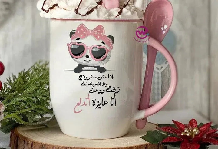 Mug-With Spoon -Comic -G - WE PRINT