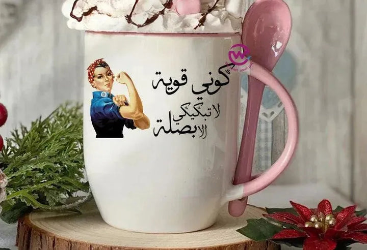 Mug-With Spoon -Comic -G - WE PRINT