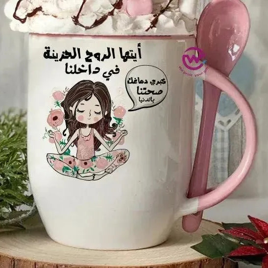 Mug-With Spoon -Comic -G - WE PRINT
