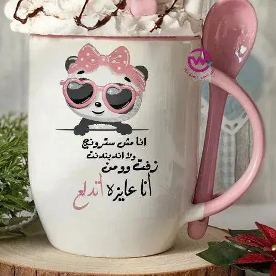 Mug-With Spoon -Comic -G - WE PRINT