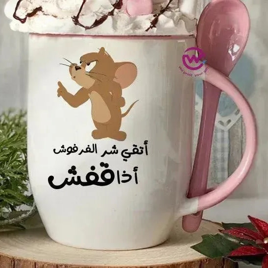 Mug-With Spoon -Comic -G - WE PRINT