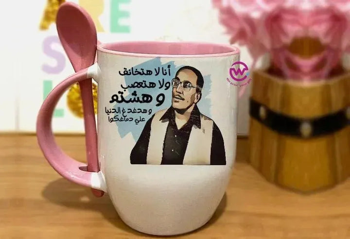 Mug-With Spoon -Comic -H - WE PRINT