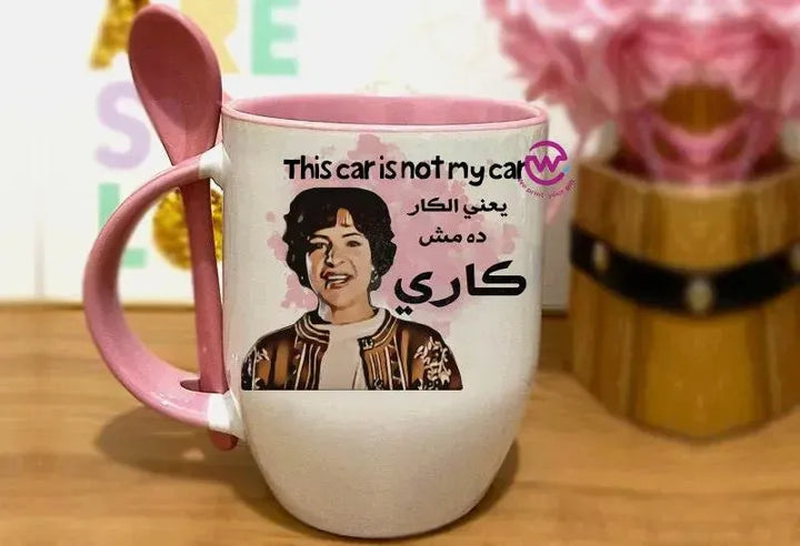 Mug-With Spoon -Comic -H - WE PRINT