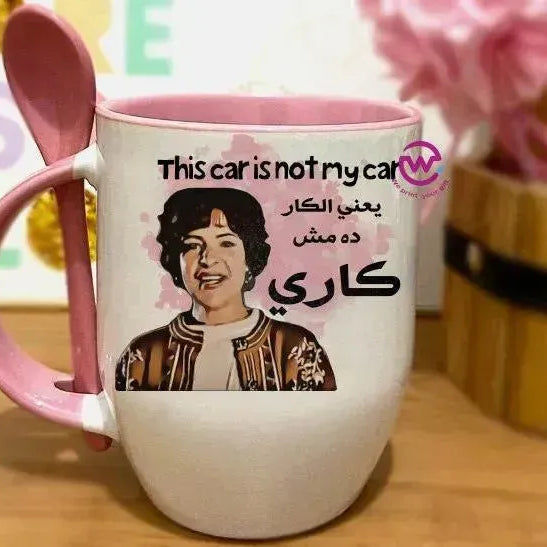 Mug-With Spoon -Comic -H - WE PRINT