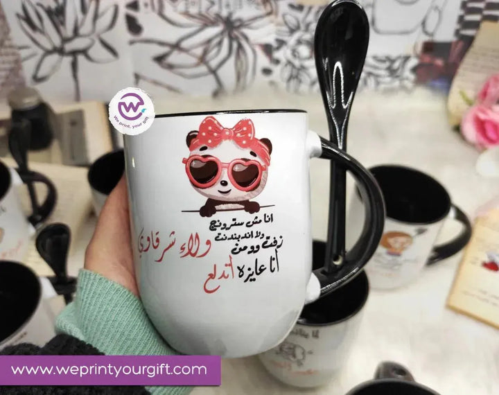 Mug-With Spoon -Comic -I - WE PRINT