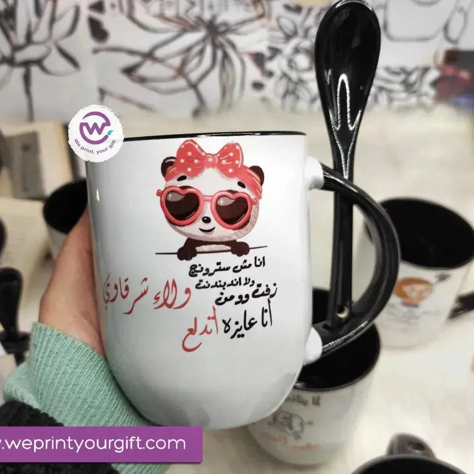 Mug-With Spoon -Comic -I - WE PRINT