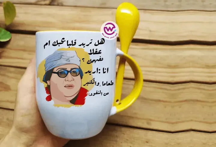 Mug-With Spoon -Comic -k - WE PRINT