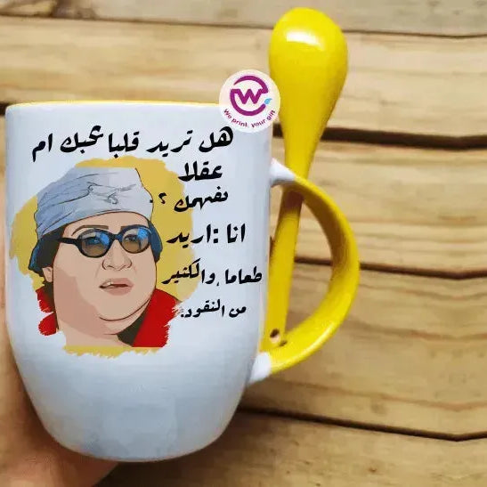 Mug-With Spoon -Comic -k - WE PRINT