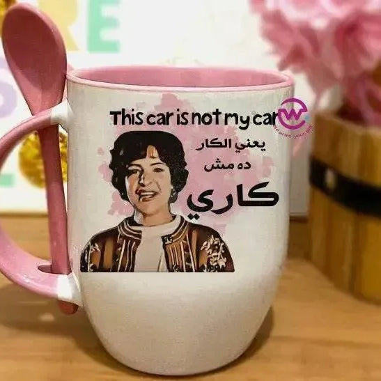 Mug-With Spoon - Comic - WE PRINT