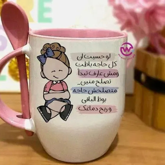 Mug-With Spoon - Comic - WE PRINT