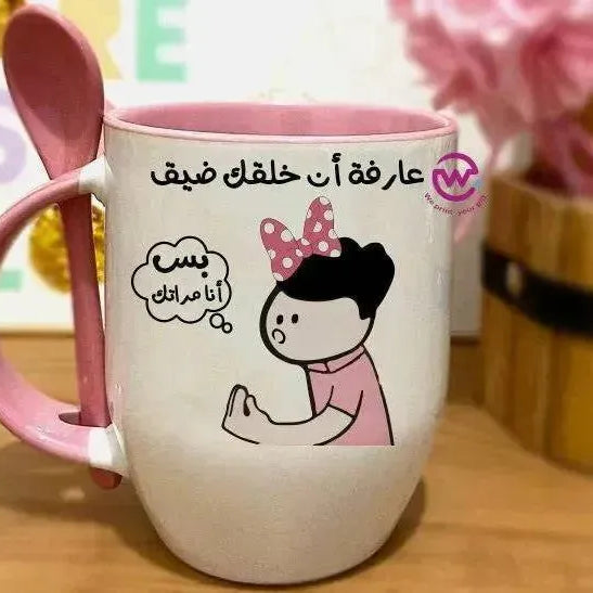Mug-With Spoon - Comic - WE PRINT