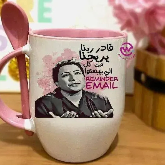 Mug-With Spoon - Comic - WE PRINT