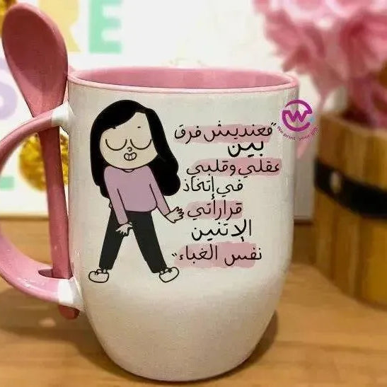 Mug-With Spoon - Comic - WE PRINT