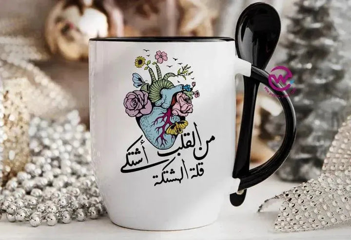 Mug-With Spoon - Comics -B - WE PRINT