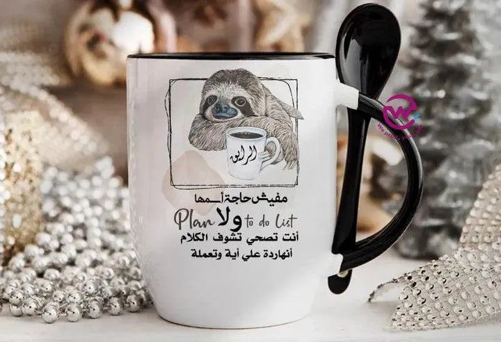 Mug-With Spoon - Comics -B - WE PRINT