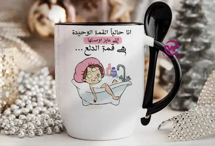 Mug-With Spoon - Comics -B - WE PRINT