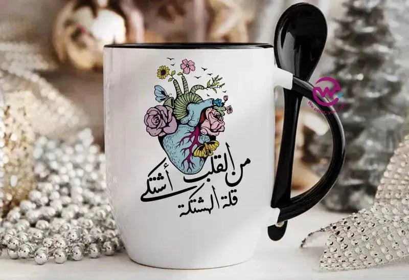 Mug-With Spoon - Comics -B - WE PRINT