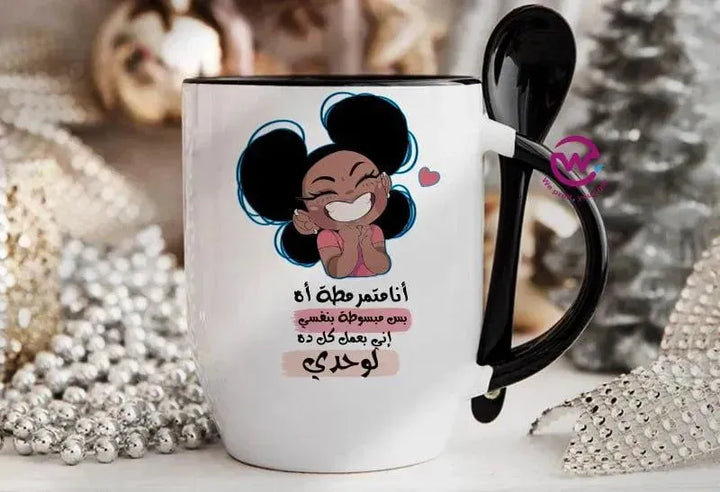 Mug-With Spoon - Comics -B - WE PRINT