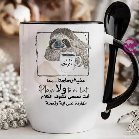 Mug-With Spoon - Comics -B - WE PRINT