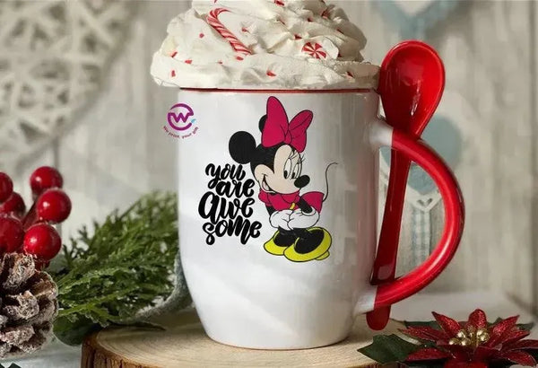 Mug-With Spoon - Disney - WE PRINT