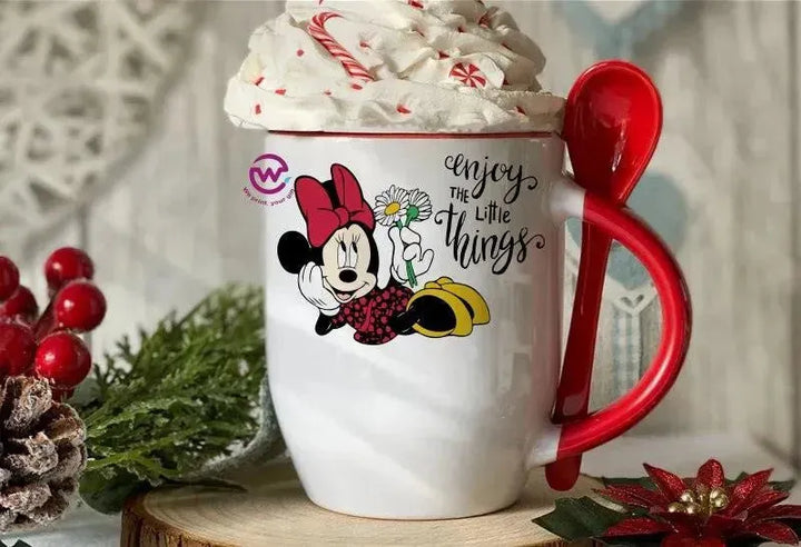 Mug-With Spoon - Disney - WE PRINT