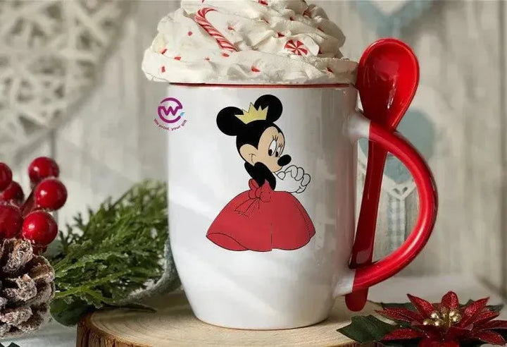 Mug-With Spoon - Disney - WE PRINT