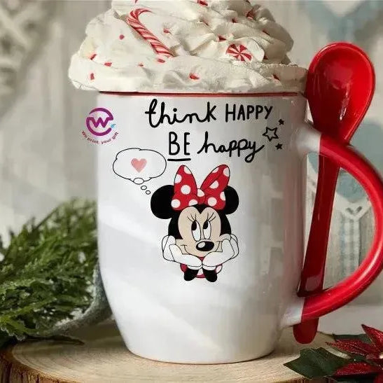 Mug-With Spoon - Disney - WE PRINT