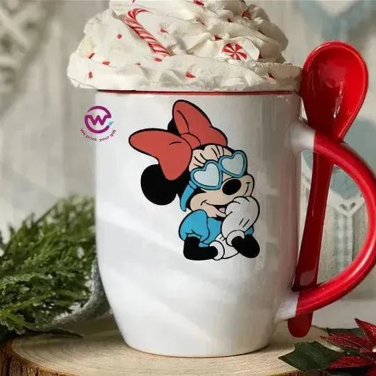 Mug-With Spoon - Disney - WE PRINT