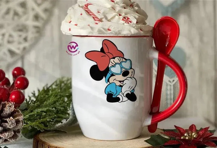 Mug-With Spoon - Disney - WE PRINT