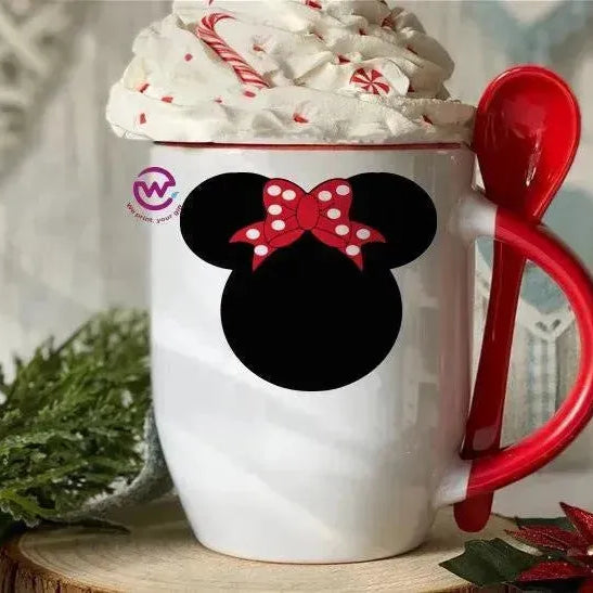 Mug-With Spoon - Disney - WE PRINT