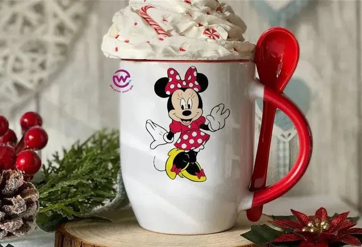 Mug-With Spoon - Disney - WE PRINT