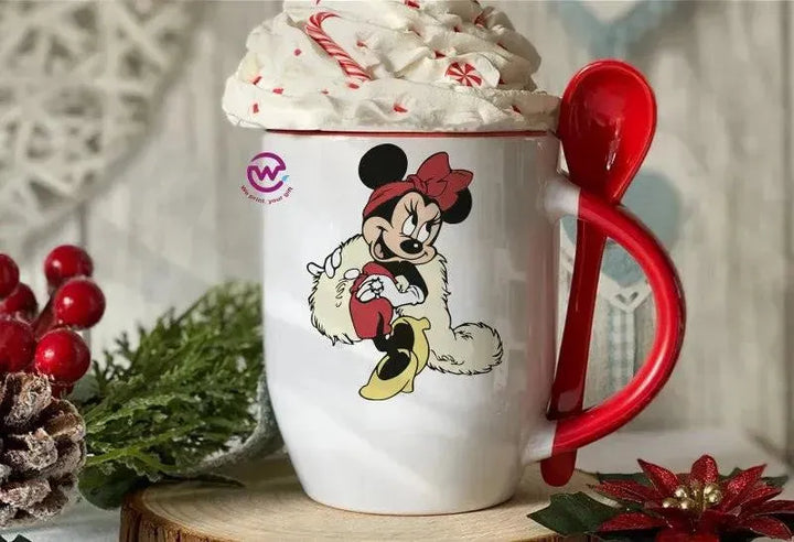 Mug-With Spoon - Disney - WE PRINT