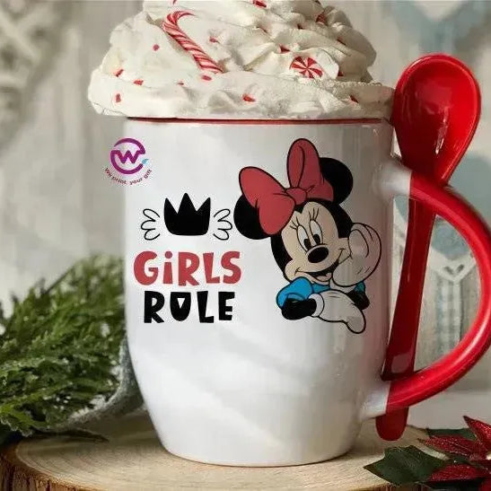 Mug-With Spoon - Disney - WE PRINT