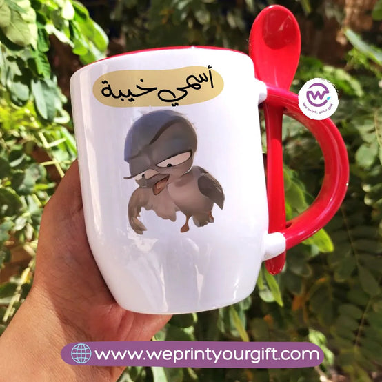 Mug with Spoon- Emigration - WE PRINT