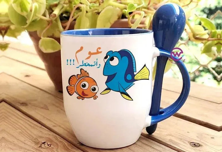 Mug-With Spoon - Finding Nemo - WE PRINT