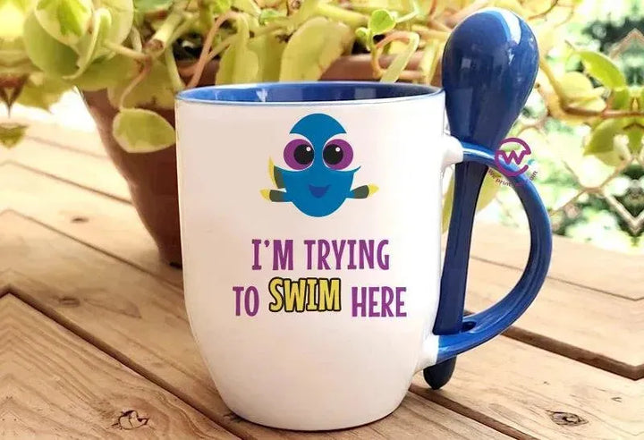 Mug-With Spoon - Finding Nemo - WE PRINT