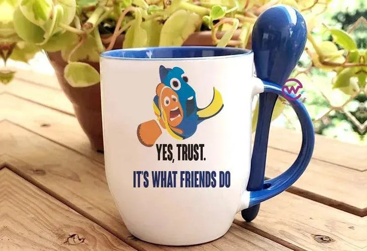 Mug-With Spoon - Finding Nemo - WE PRINT