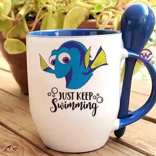 Mug-With Spoon - Finding Nemo - WE PRINT