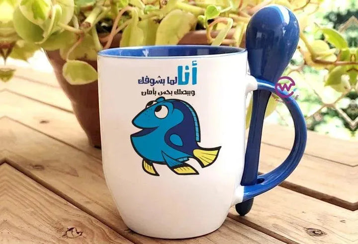 Mug-With Spoon - Finding Nemo - WE PRINT