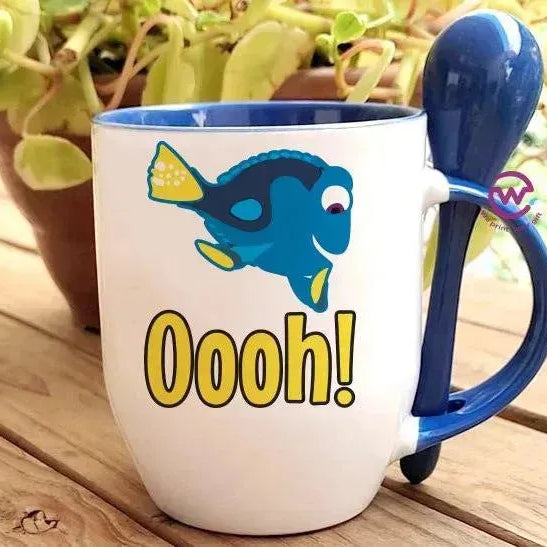 Mug-With Spoon - Finding Nemo - WE PRINT