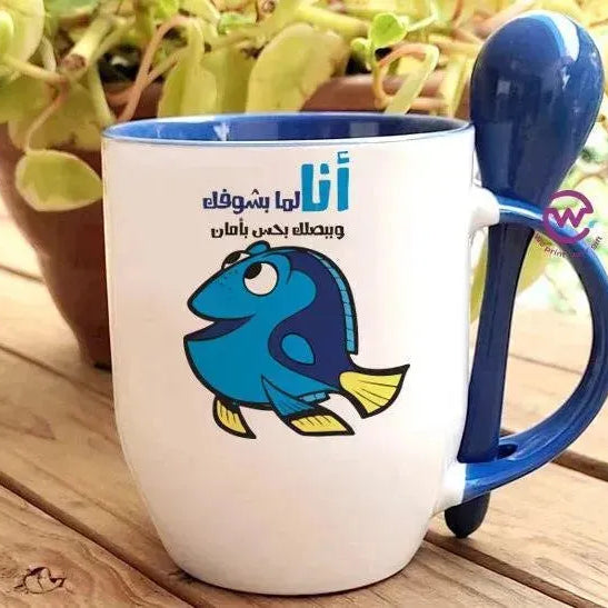 Mug-With Spoon - Finding Nemo - WE PRINT
