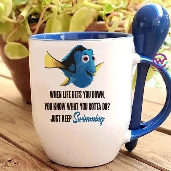 Mug-With Spoon - Finding Nemo - WE PRINT
