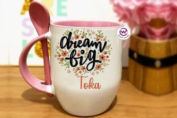 Mug-With Spoon - inspirational quotes - WE PRINT