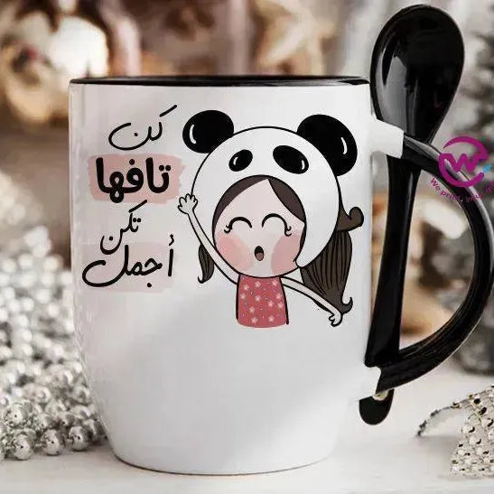 Mug-With Spoon - Jobs Comics - WE PRINT