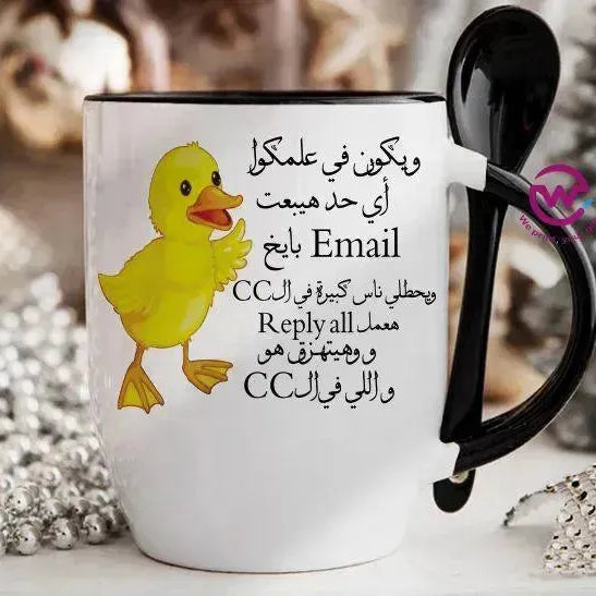 Mug-With Spoon - Jobs Comics - WE PRINT