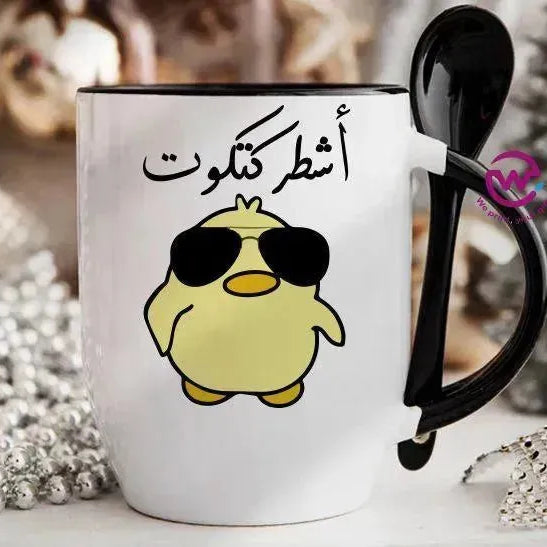 Mug-With Spoon - Jobs Comics - WE PRINT