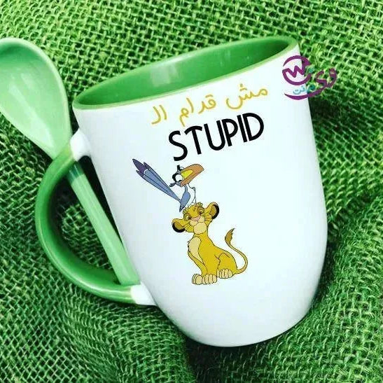 Mug-With Spoon -Lion King - WE PRINT
