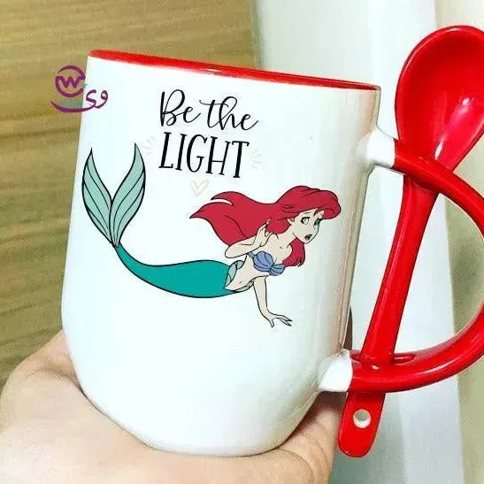 Mug-With Spoon -Mermaid - WE PRINT